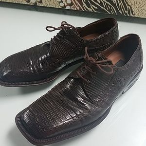 Mezlan Platinum Genuine  LizardMens Shoes
